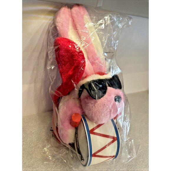 1993 Energizer Bunny Christmas Stocking 29” Plush w/ Santa Hat Sunglasses SEALED - Picture 4 of 7